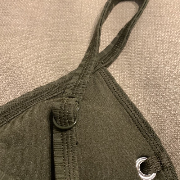 Seafolly Inka Rib Lace Up Bikini Top - Picture 5 of 8